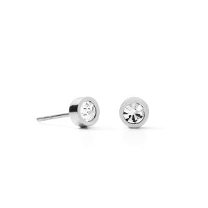 Ohrringe Sparkling Dot silber-kristall