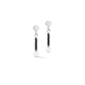Ohrringe Edge & Grace anthrazit-silber