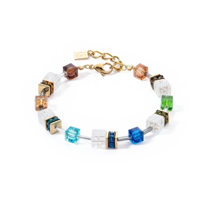 GeoCUBE® Iconic Nature Armband Multicolor Gold