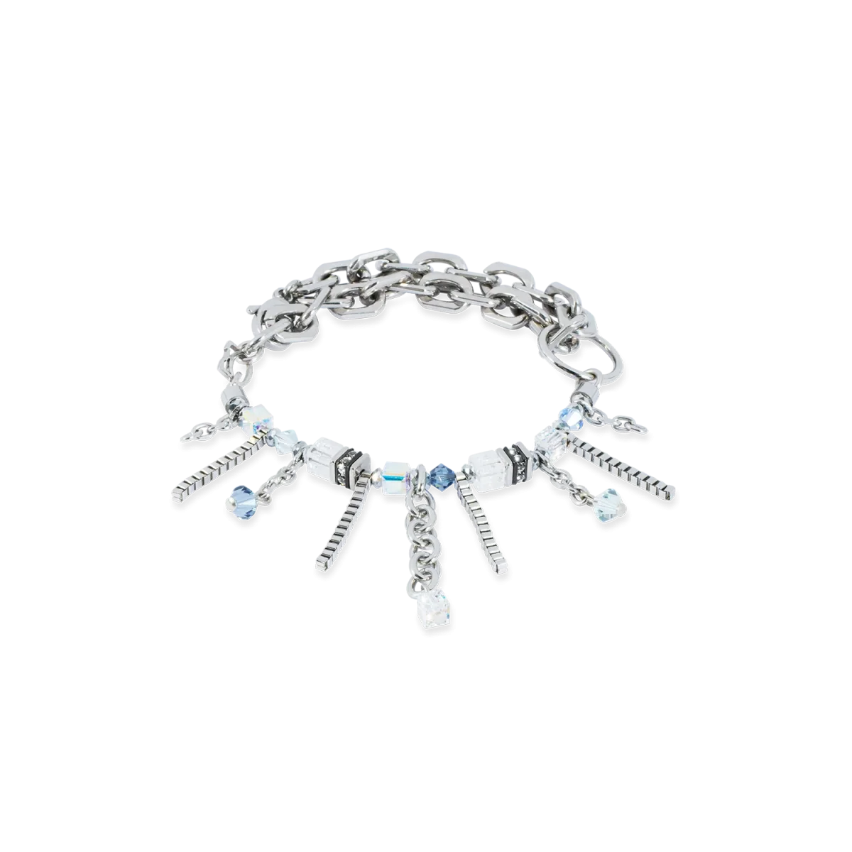 Armband Sunray Cube Bohème silber-weiß – Bild 2