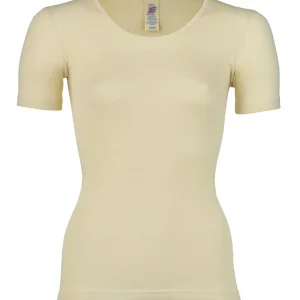 Engel Natur Damen-Shirt Kurzarm Wolle Seide