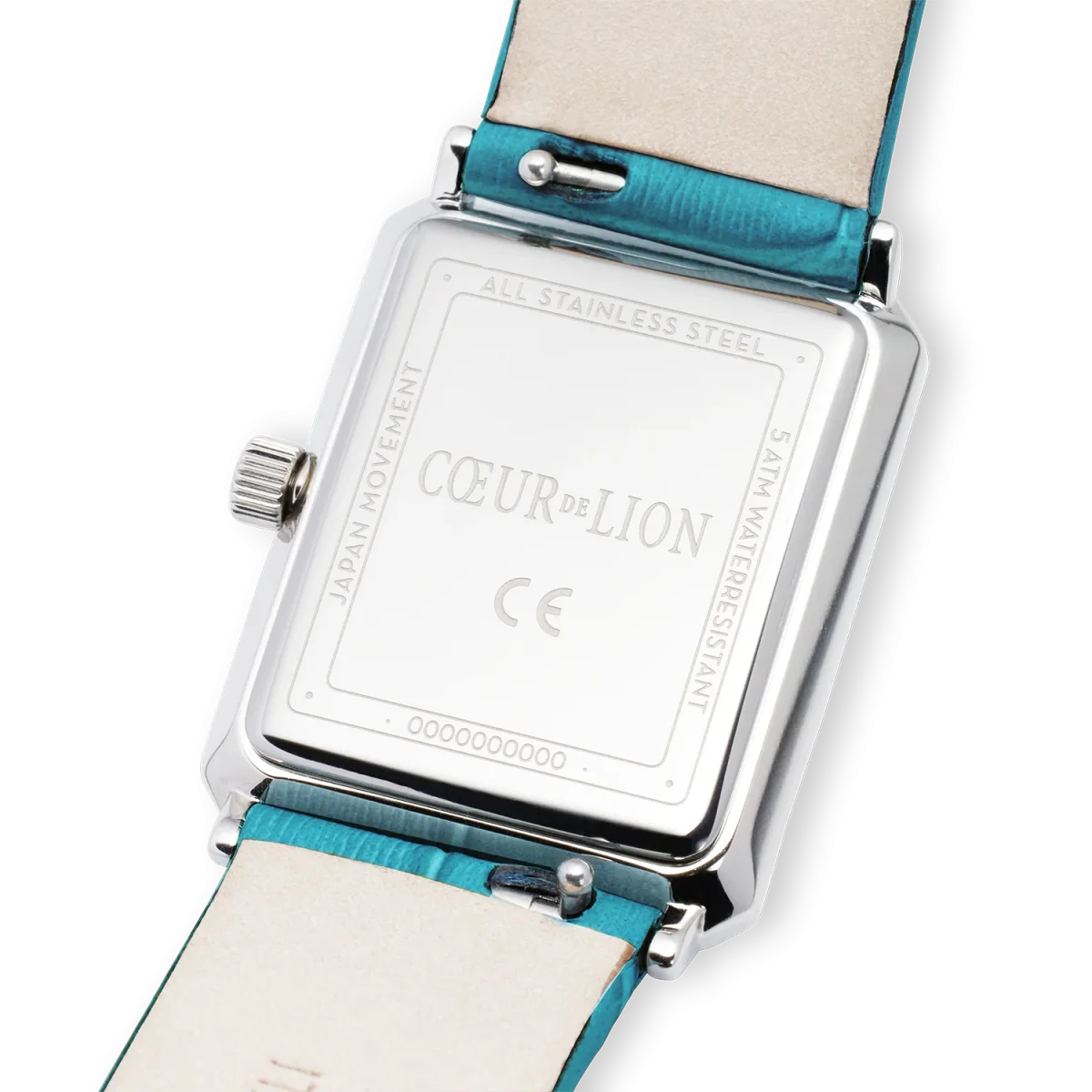 Uhr Iconic Spikes Transformative Teal silber Armband Leder – Bild 8