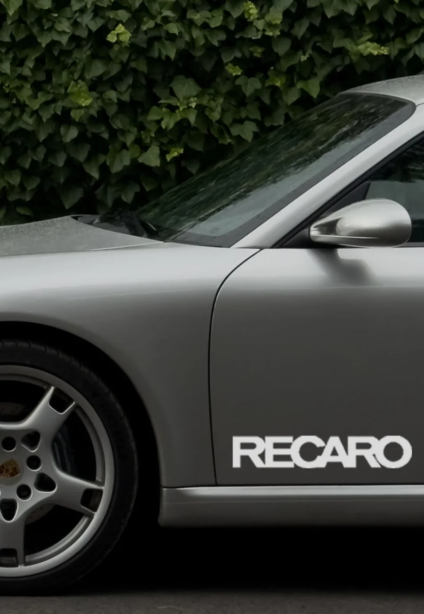 RECARO Premium Vinyl Autoaufkleber (2 Stück) 40x7cm – Bild 2