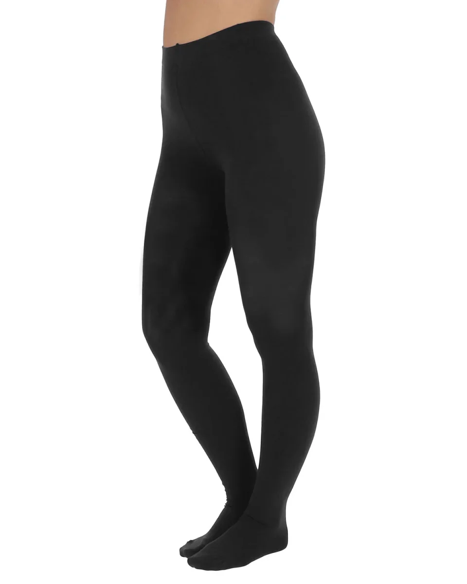 Damen Fein Strumpfhose Blickdicht Bio Baumwolle mit Elasthan – Bild 6
