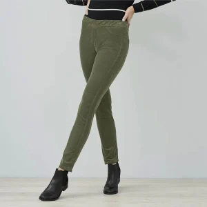 Living Crafts Damen Babycord-Hose Bio Baumwolle Elasthan
