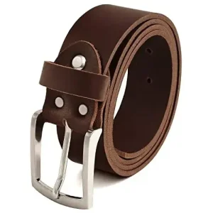 Klassischer Leder Gürtel – Braun – 38mm breit – leicht kürzbar | Br007-02