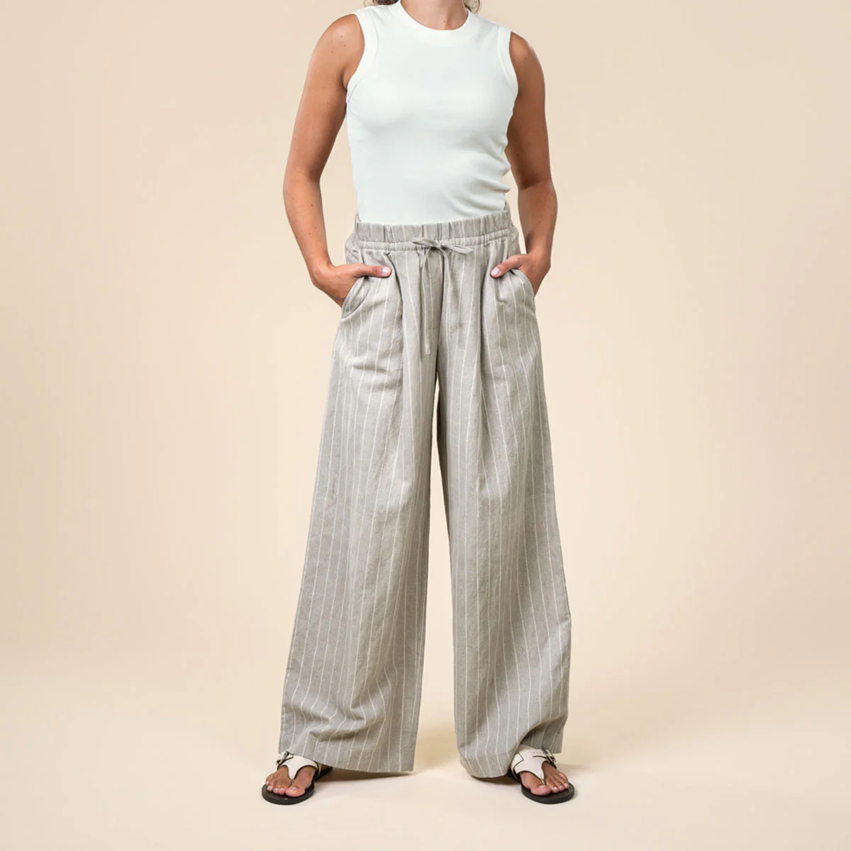 Living Crafts Damen Leinen Hose – Bild 3