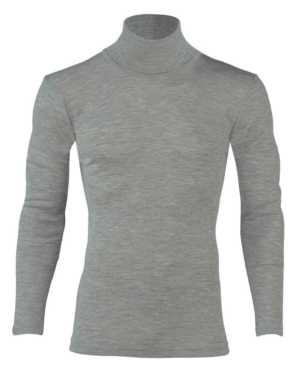 Engel Natur Herren Rolli Langarm Wolle Seide – Bild 4