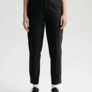 Mela Damen Hose mit hohem Bund schmal zulaufendem Bein Bio Baumwolle